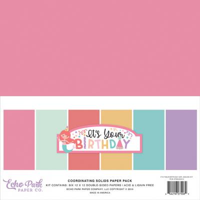 Echo Park It's Your Birthday Girl - Solids Kit
